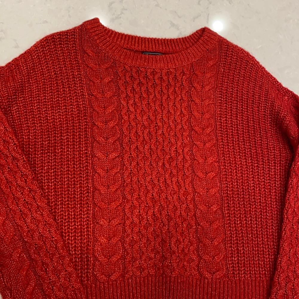 Abercrombie red sweater size Small.